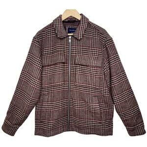 Abercrombie & Fitch Plaid Jacket - Brown and Red